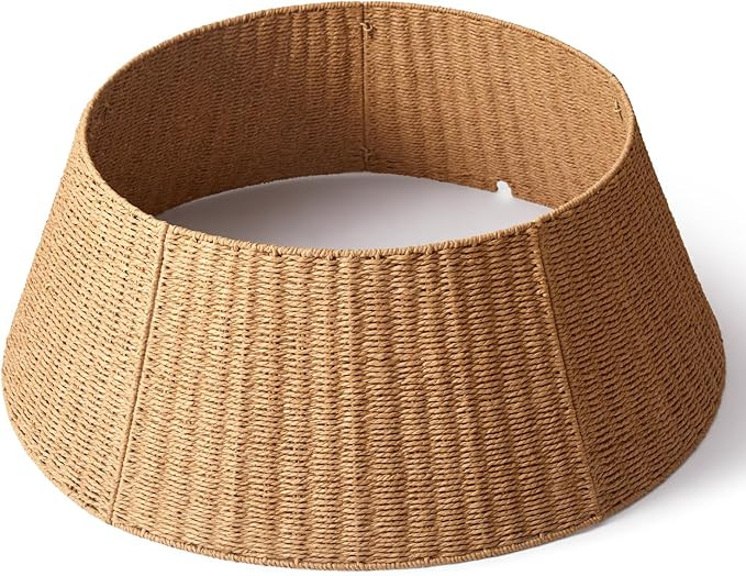 36in Extra Large Christmas Tree Collar - Wicker Woven Tree Collars for Artificial Trees - Large R... | Amazon (US)