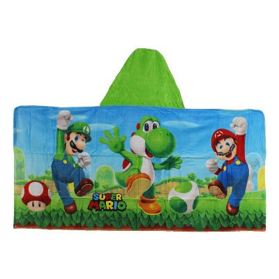 Super Mario Yoshi Kids' Hooded Towel | Target