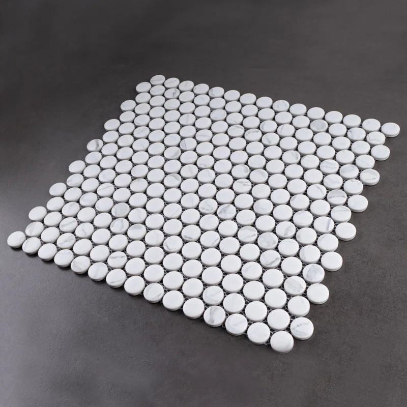 0.8" X 0.8" Porcelain Mosaic Wall & Floor Tile | Wayfair North America