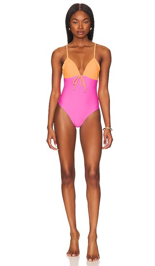 Camille One Piece in Pink Multi | Revolve Clothing (Global)
