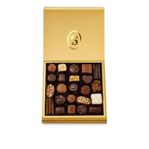 See's Candies Gold Fancy - Elegant Gift Box, Gourmet Milk & Dark Chocolate Assortment, 16 oz | Amazon (US)