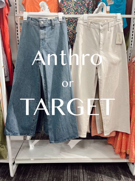 Anthro lookalike jeans caught at Target?!

#LTKSeasonal #LTKtravel #LTKworkwear