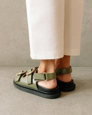 Harper Dusty Olive Sandal | Alohas FR