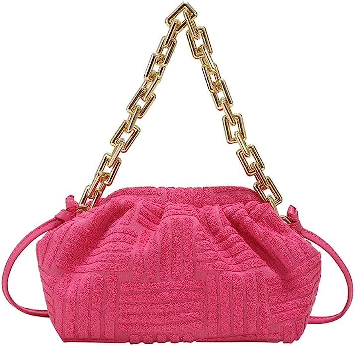Onlymaker Women's Crossbody Handbag Cotton Hobo Handbag Party Chain Should Bag | Amazon (US)