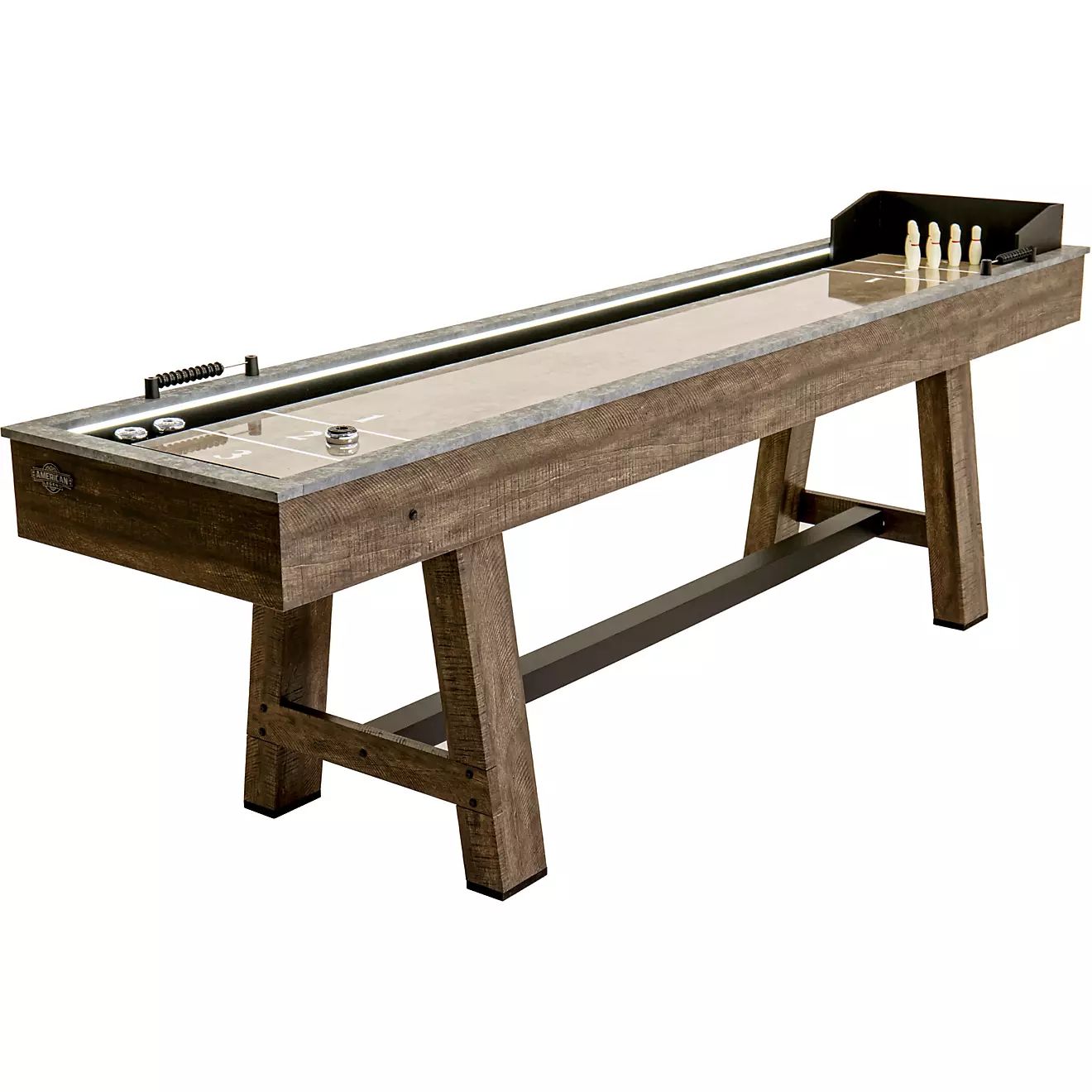 Austin Collection 9’ LED Pre-lit Shuffleboard Table | Academy Sports + Outdoors