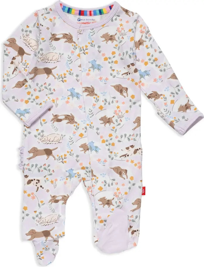 Magnetic Me Best Fur End Ruffle Butt Footie | Nordstrom | Nordstrom