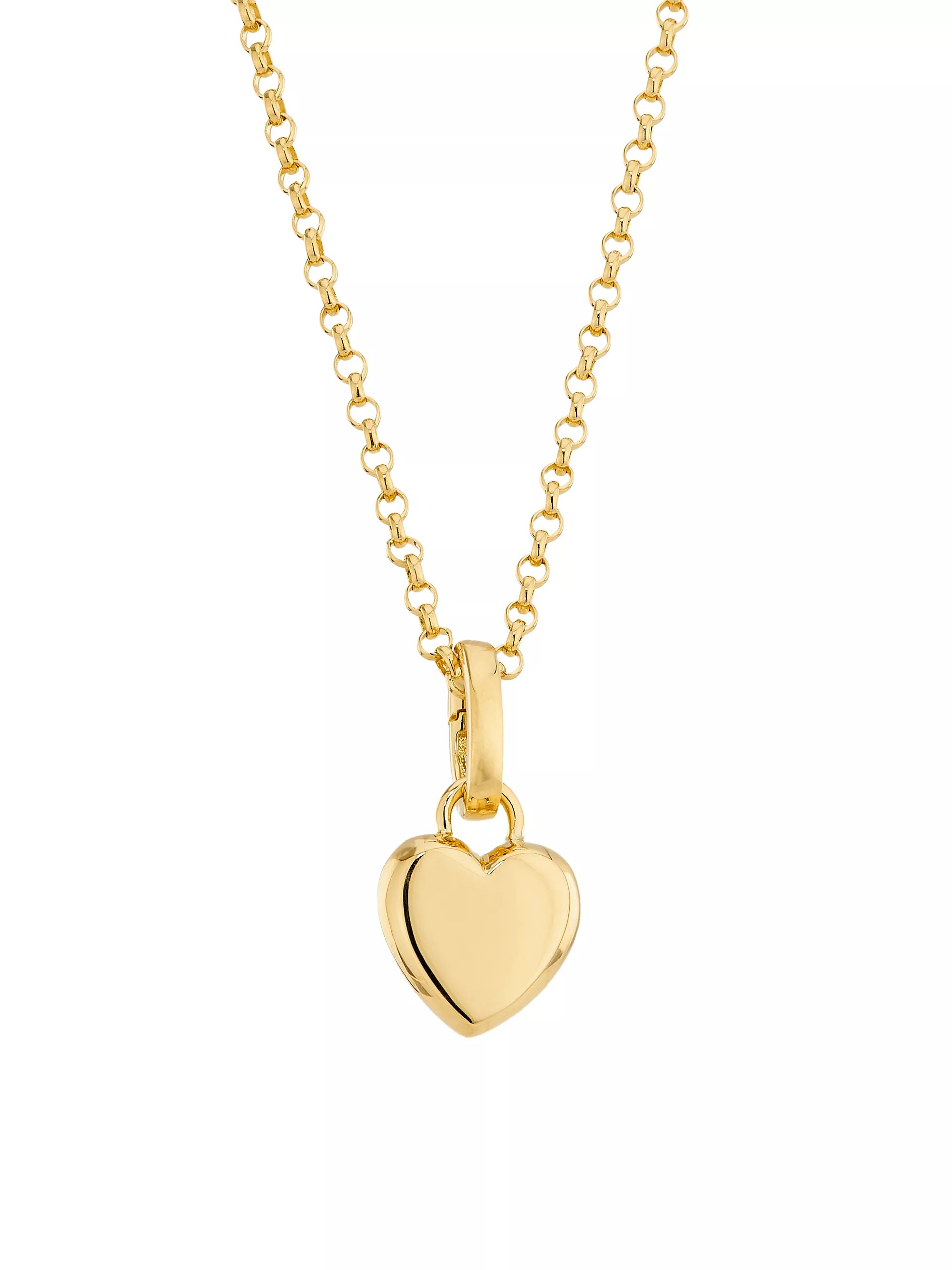 18K Yellow Gold Heart Pendant Necklace | Saks Fifth Avenue