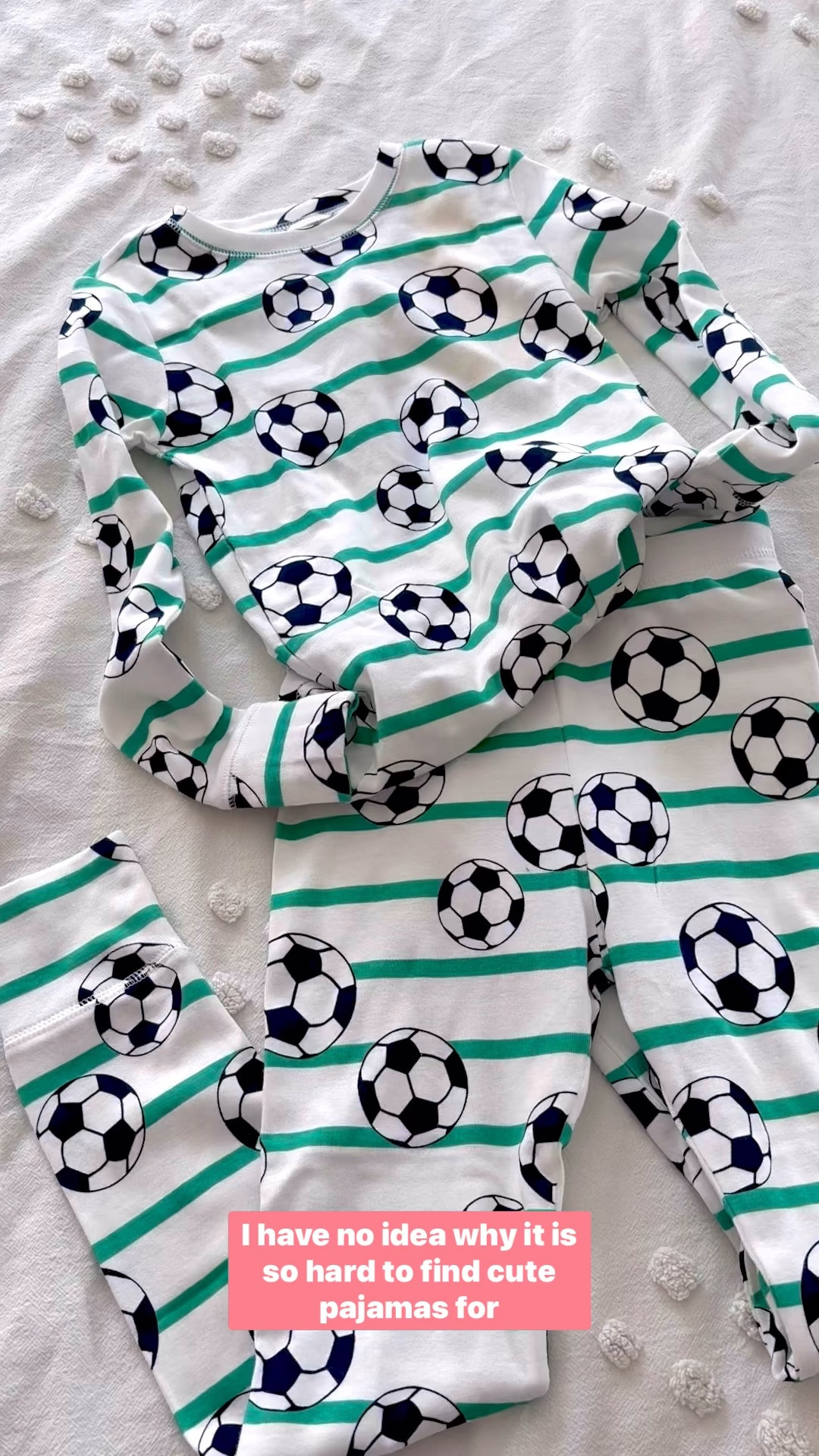 Why is it so hard to find cute pajamas for little boys?! Well, I was able to find a cute pair for your soccer lover AND a a BONUS, they’re organic! They come in several sizes and they’re so soft and cozy! They would make a great Easter Basket stuffer for 4, 5, 6, 7 and 8 year old boys! They’re just under $40 and I’ve linked other options as well.

Easter basket filler ideas for boys
Gift for boys 

#LTKKids #LTKmomlife #LTKmorningroutine