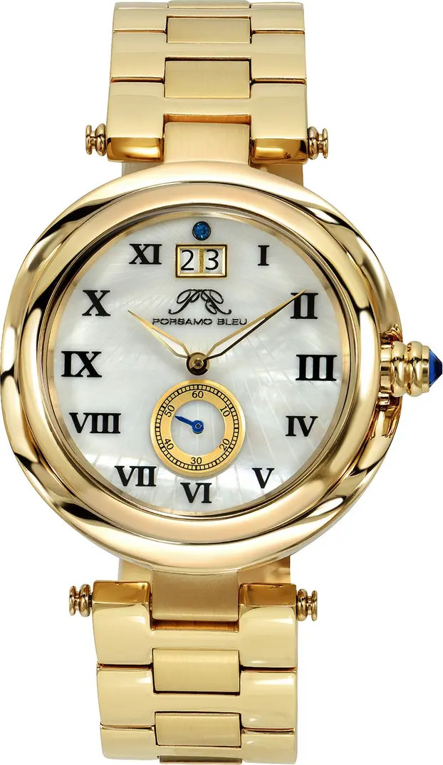 PORSAMO BLEU Women's South Sea Swarovski Crystal Bracelet Watch, 40mm | Nordstromrack | Nordstrom Rack