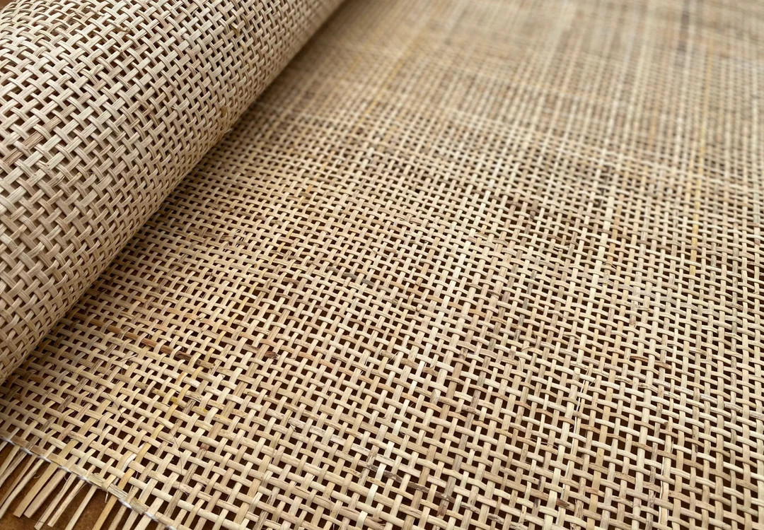 18" Wide, Natural Radio Weave, Cane Webbing Roll, Light Beige Color, Buy More Save More. | Etsy (US)
