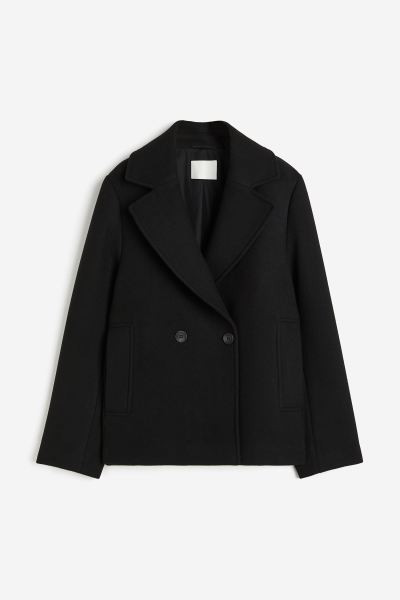 Double-breasted jacket - Black - Ladies | H&M GB | H&M (UK, MY, IN, SG, PH, TW, HK)