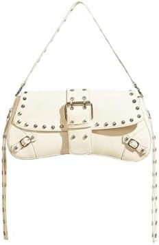 Verdusa Women's Shoulder Bag Y2K Handbag Goth Trendy Cute Studded Punk Rivet Purse | Amazon (US)