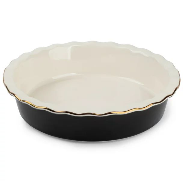 Thyme & Table Stoneware 9 Inch Pie Dish, Black Onyx - Walmart.com | Walmart (US)