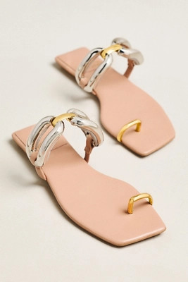 Jeffrey Campbell Guilded 2 Toe Ring Sandals | Anthropologie (US)