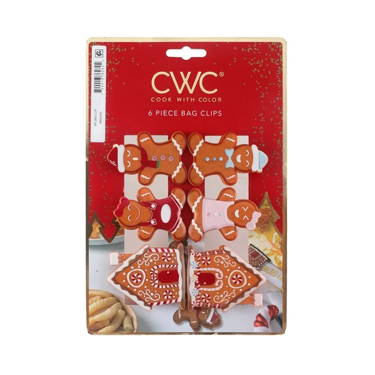 Cook With Color multi color 6pc magnetic figural bag clips | Walmart (US)