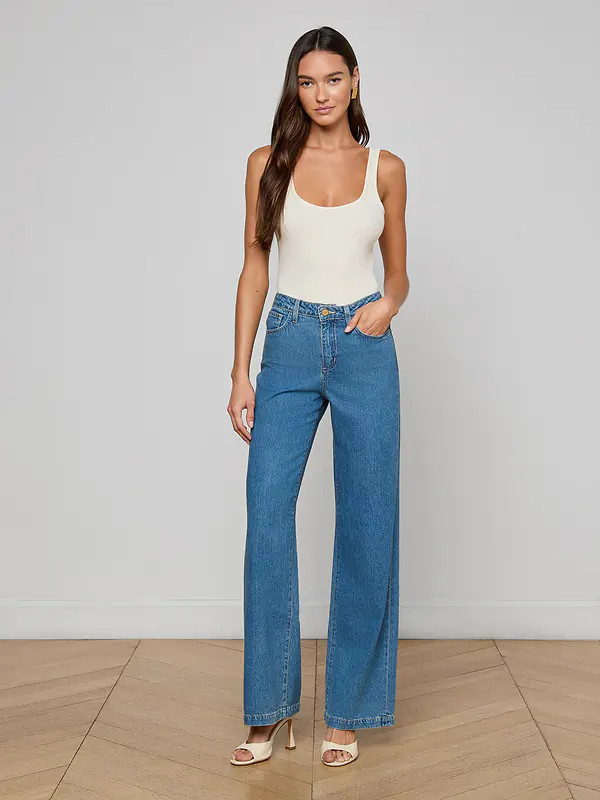 Scottie Wide-Leg Jean in Wilton | L'AGENCE | L'Agence