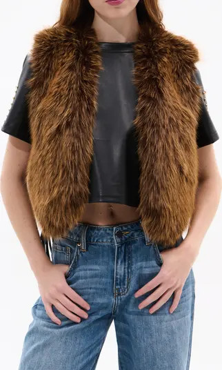 AZALEA WANG Faux Fur Vest | Nordstrom | Nordstrom