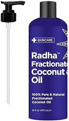 Radha Beauty Fractionated Coconut Oil - 100% Pure & Natural Carrier and Base Oil for Aromatherapy... | Amazon (US)
