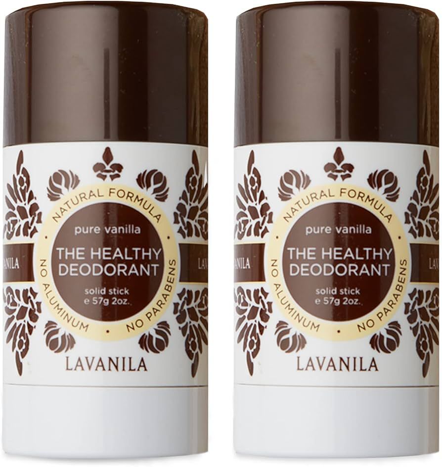 Lavanila Natural Aluminum Free Deodorant 2-Pack, Pure Vanilla - The Healthy Deodorant for Men and... | Amazon (US)