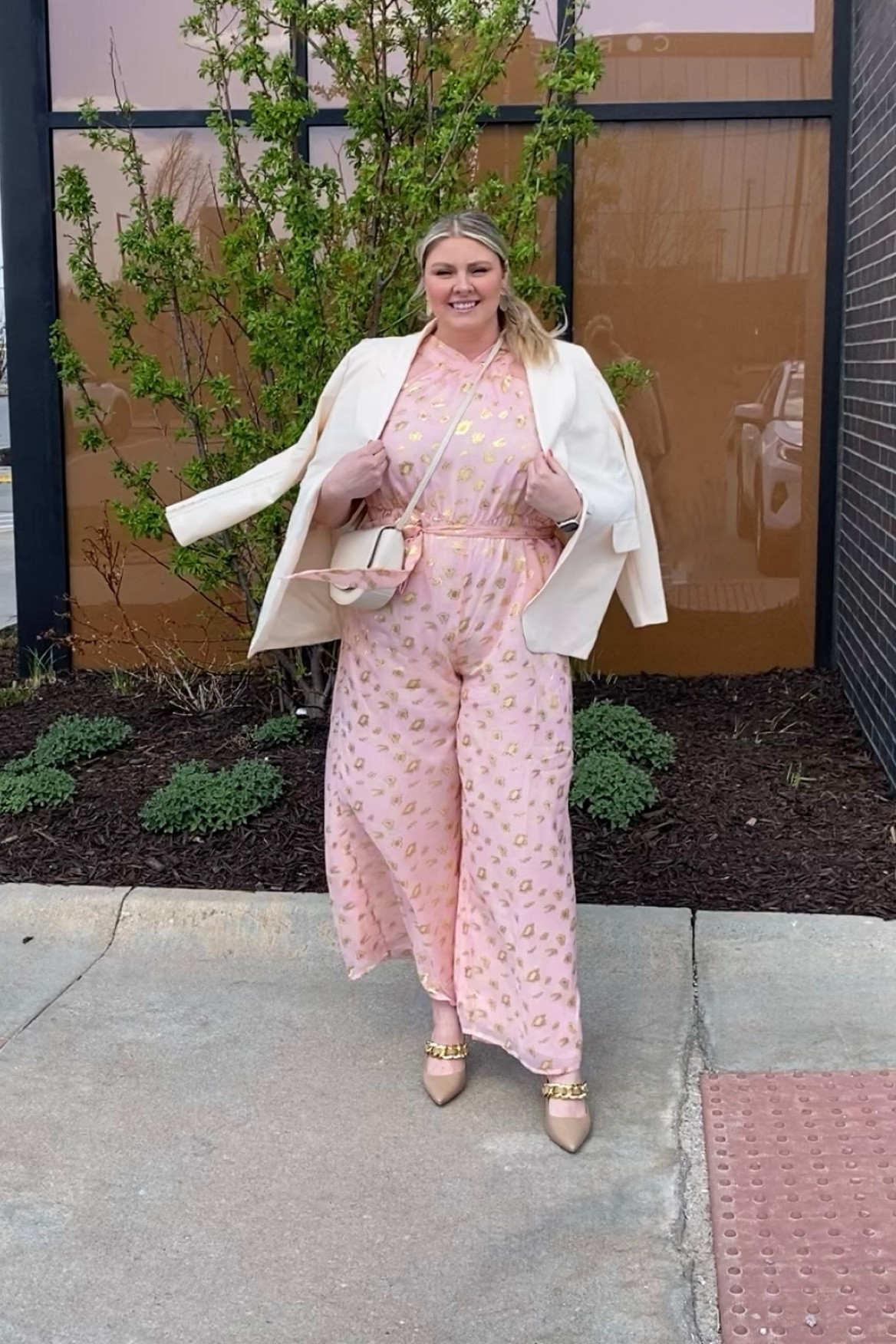 You could wear this romper from Eloquii to so many events! Baby shower, brunch, church or birthday parties! I threw a blazer over it because it was chilly out! 

#plussizefashion #curvyfashion #plussizestyle #curvyclothing #curvystyle #tall #curvyoutfit #plussizeoutfit #outfitinspo #eloquii #babyshower #romper #plussizeromper

#LTKcurves #LTKshoecrush #LTKstyletip