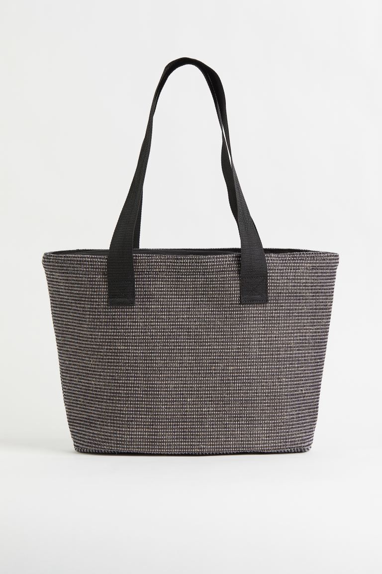 Cooler bag in a woven jute and cotton blend with an insulating foil lining. Two handles and a zip... | H&M (US + CA)