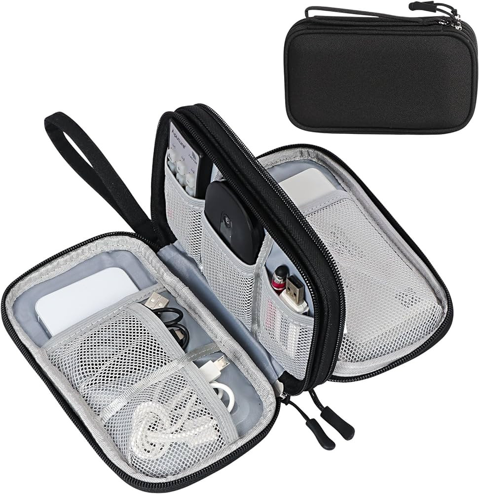 FYY Electronic Organizer, Travel Cable Organizer Bag Pouch Electronic Accessories Carry Case Port... | Amazon (US)
