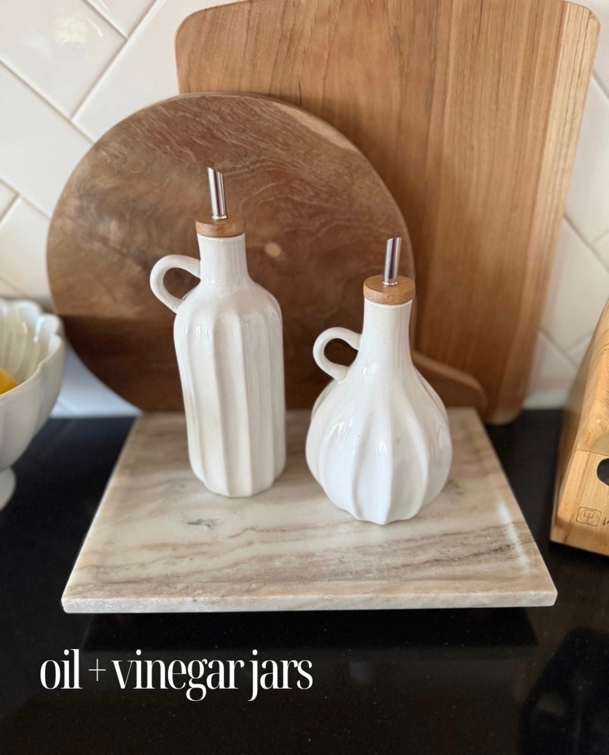 New from Target - these gorgeous oil + vinegar dispensers 😍

Target find, target home, kitchen accessory, chic kitchen finds

#LTKHome #LTKfoodie