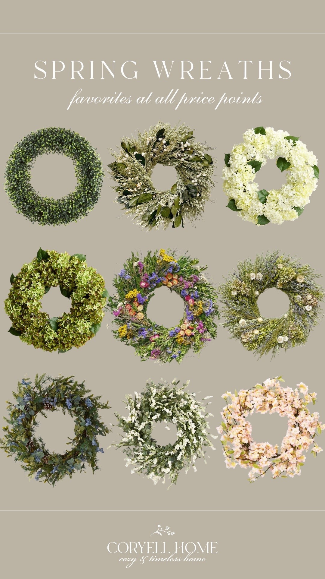 My favorite spring wreaths 🤍 Love these airy wreaths for the transitional and upcoming season 😍🙌🏻 

#january2026

#LTKHome #LTKSeasonal