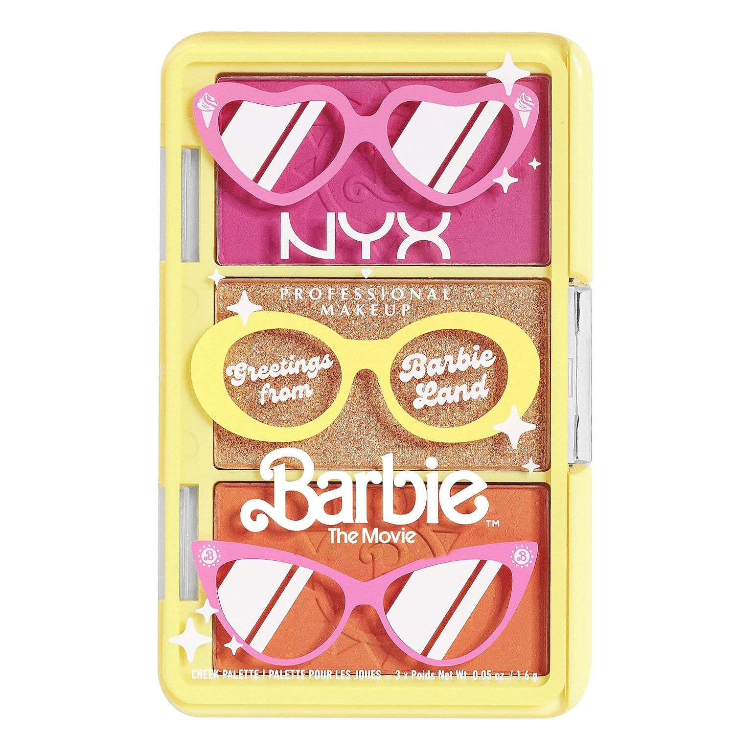 NYX PROFESSIONAL MAKEUP BARBIE, Mini Cheek Palette - Greeting From BARBIE Land | Amazon (US)