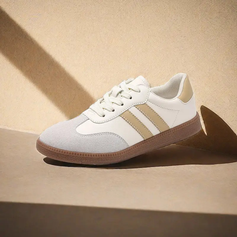 Women's Fashion Colorblock Sneakers, Lace-Up Low-Top Casual Skate Shoes With Soft Platform Sole, ... | Temu Affiliate Program