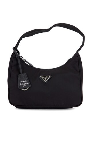Prada Re-Edition 2000 Re-Nylon Shoulder Bag in Black | Revolve Clothing (Global)
