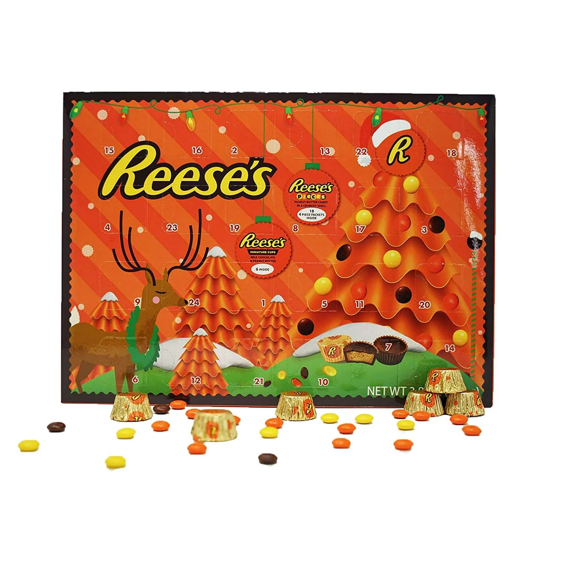 2022 Reese's Holiday Countdown Advent Calendar with Reese's Peanut Butter Cups and Candy Pieces, ... | Walmart (US)