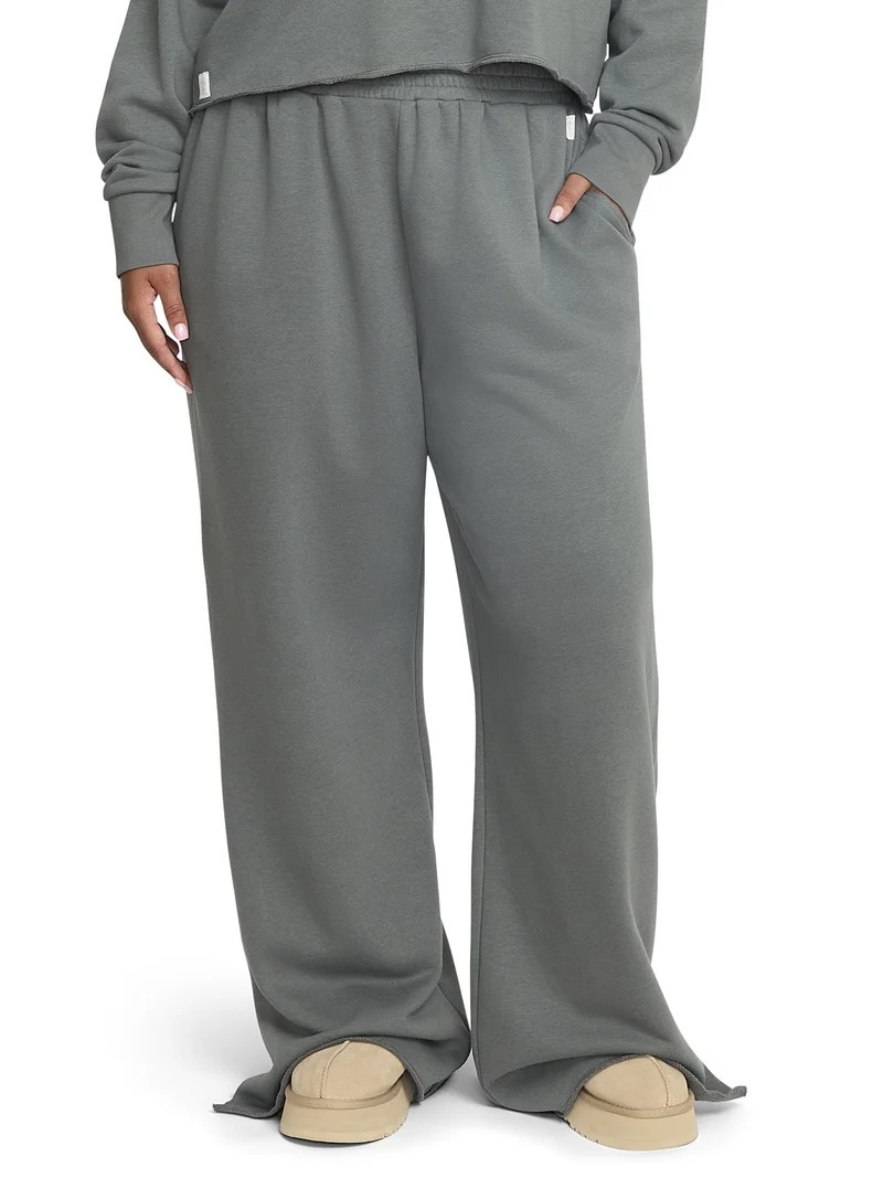 Mills by Millie Bobby Brown Women's Mineral Wash Wide Leg Sweatpants, Sizes XXS-XXL | Walmart (US)