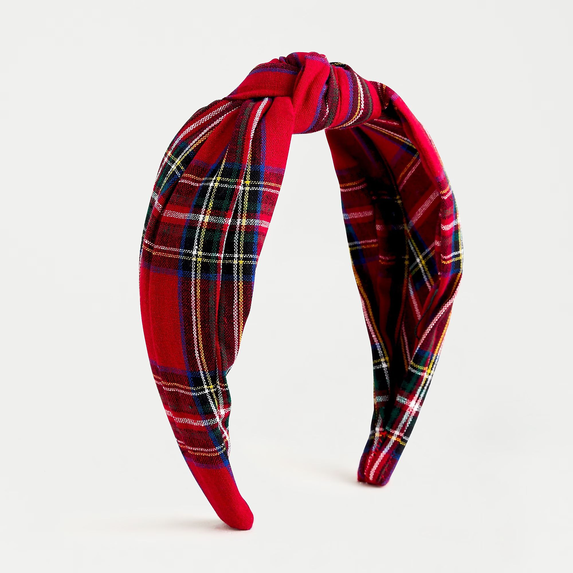 Turban knot headband in red Stewart tartan | J.Crew US
