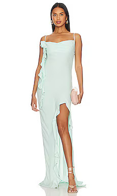 AFRM X Revolve Rizzo Maxi Dress in Ice Blue from Revolve.com | Revolve Clothing (Global)