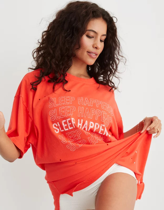Aerie Sleep Happens Night Tee | Aerie