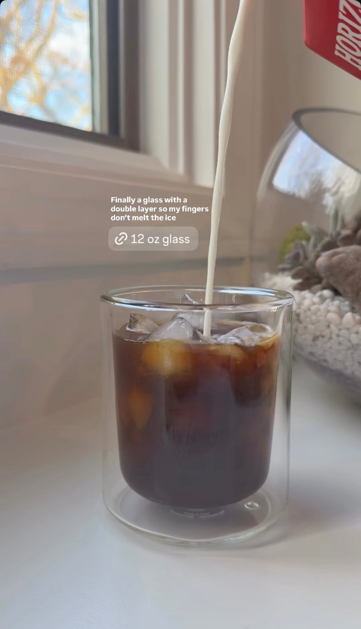 Double walled glass cup for cold or hot drinks 👌

#LTKMothersDay #LTKmomlife #LTKHome