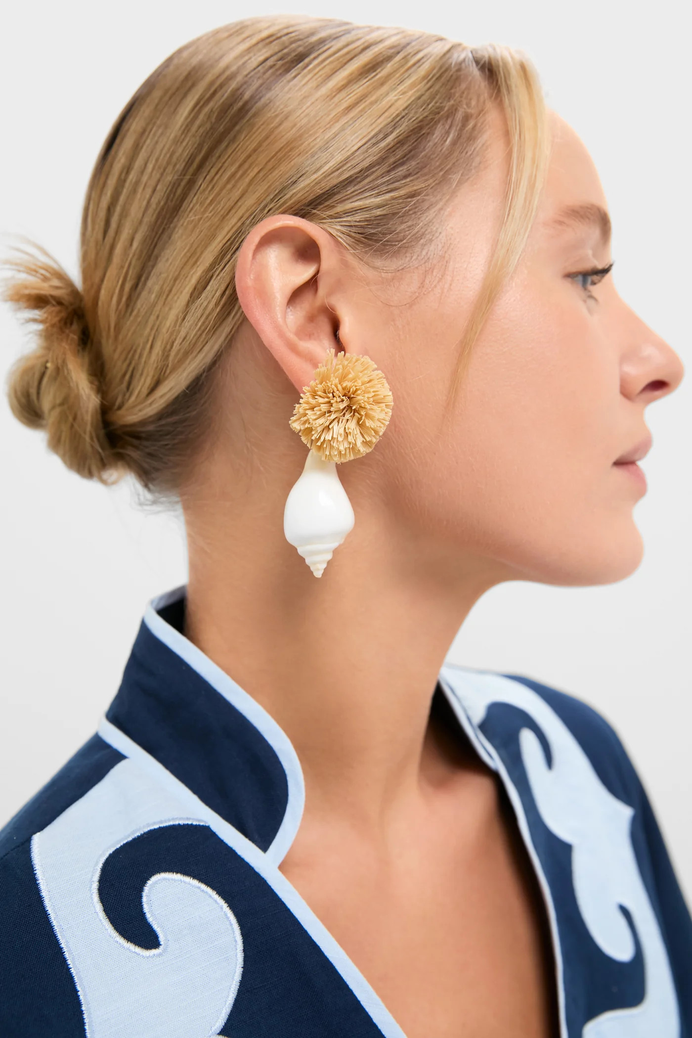 Shell and Pom Elaine Earrings | Tuckernuck (US)