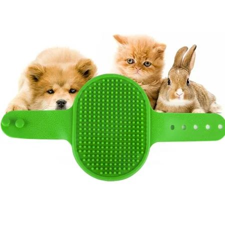 Peroptimist Pet Dog Bath Brush for Puppy Glove Easy Use Clean Hair Fur Grooming Massaging Brush Mass | Walmart (US)