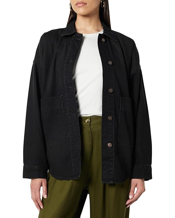 The Drop Women's Pilar Long Denim Shirt Jacket | Amazon (US)