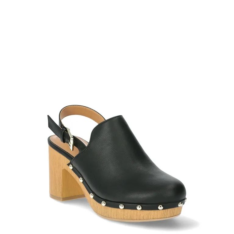 Time and Tru Women's Platform Studded Clogs, Sizes 6-11 - Walmart.com | Walmart (US)