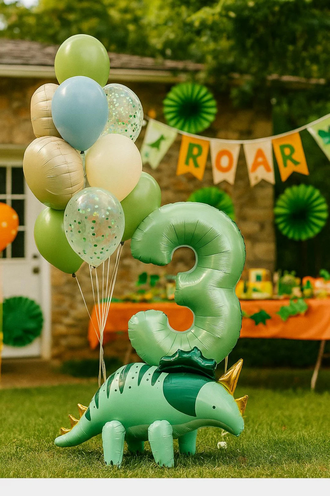 Dinosaur Balloon Set – Dino Party Decorations for Kids – T-rex, Pterodactyl, Cute Dino & Numb... | Etsy (US)