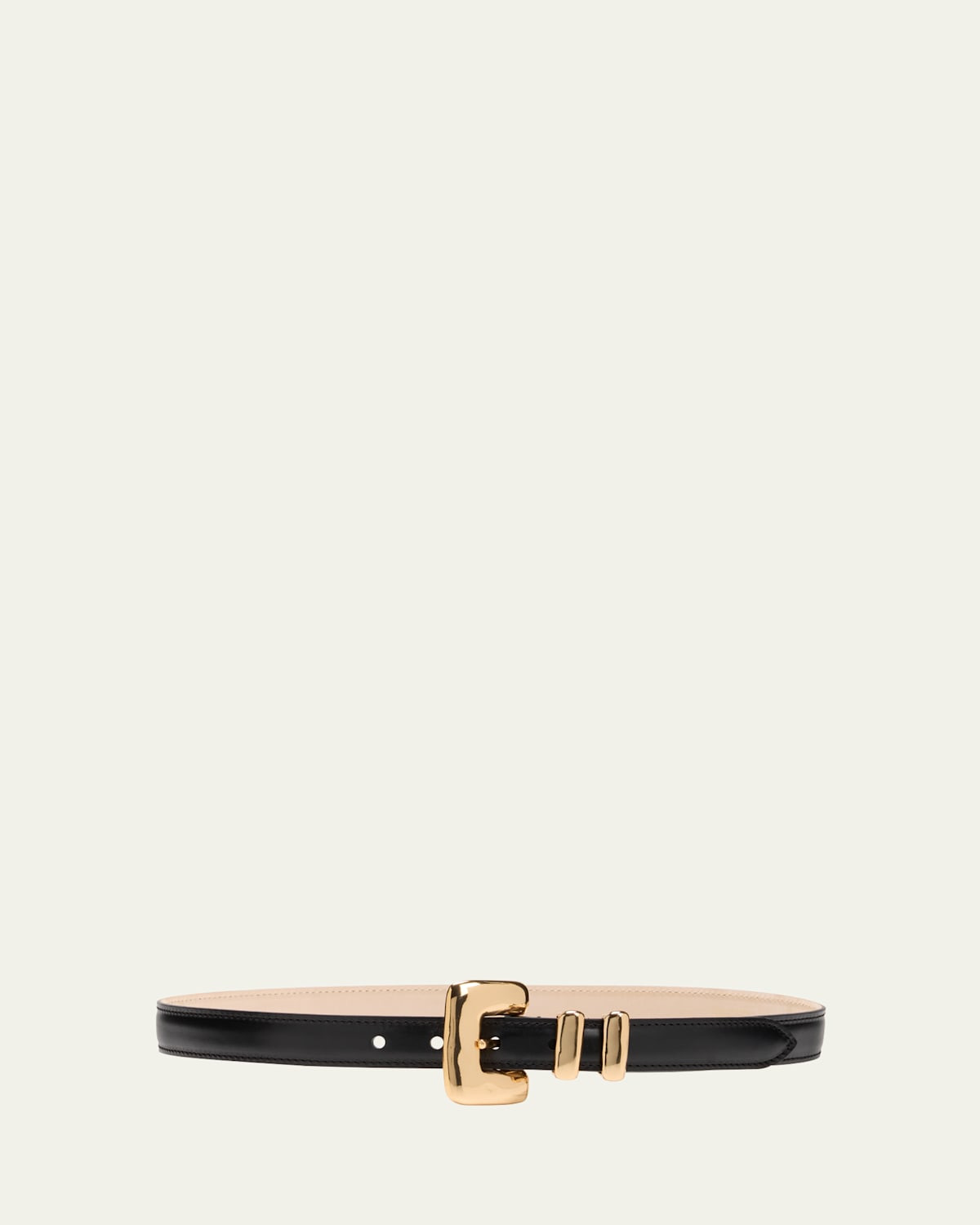 Tetra Buckle Leather Belt | Bergdorf Goodman