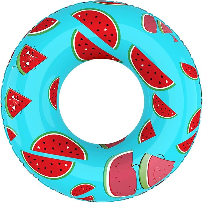 MoKo Inflatable Pool Floats for Kids Adults, Swim Rings Swimming Pool Float Tube Cute Round Swimm... | Amazon (US)