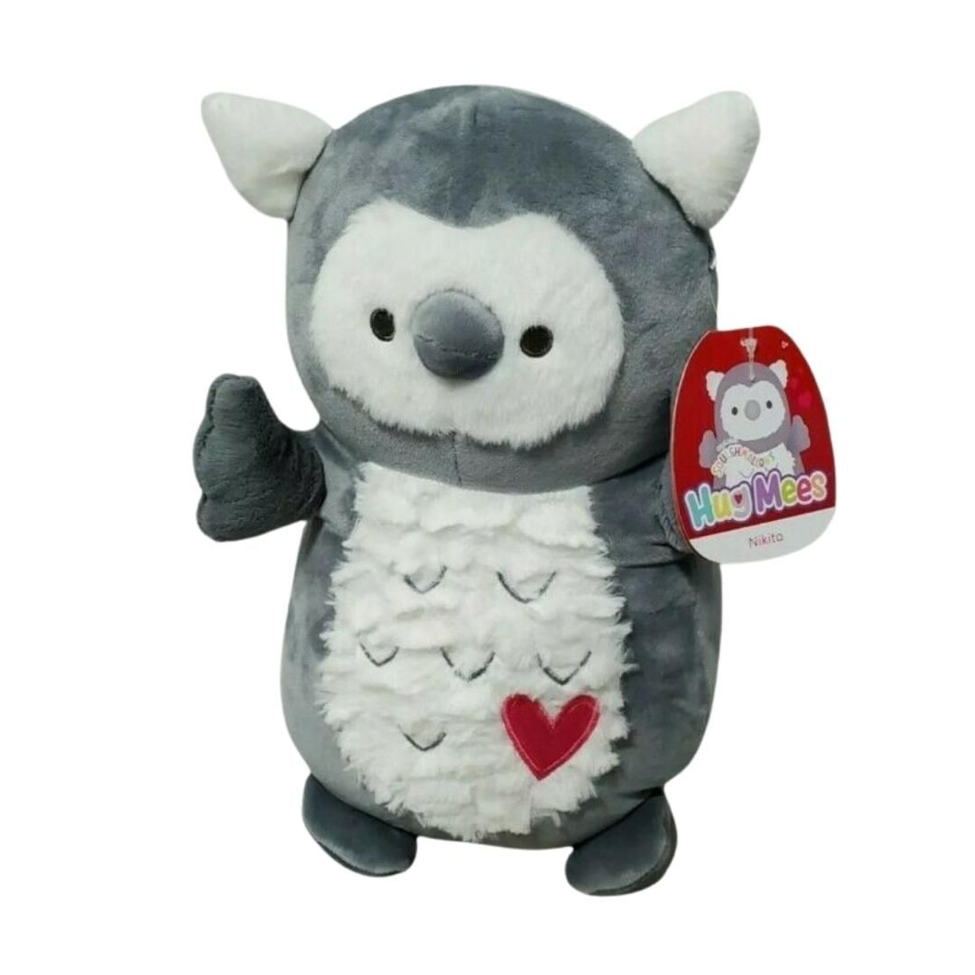 Squishmallow 12" Nikita Owl ? Soft Gray Hugmees Valentine's Day Plush - Walmart.com | Walmart (US)