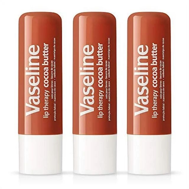 Vaseline Lip Therapy Stick with Petroleum Jelly (Cocoa Butter, Pack of 3) | Walmart (US)