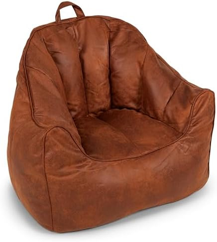 Big Joe Hug Bean Bag Chair, Tan, Vegan Suede, Kids and Teens, 3 feet | Amazon (US)