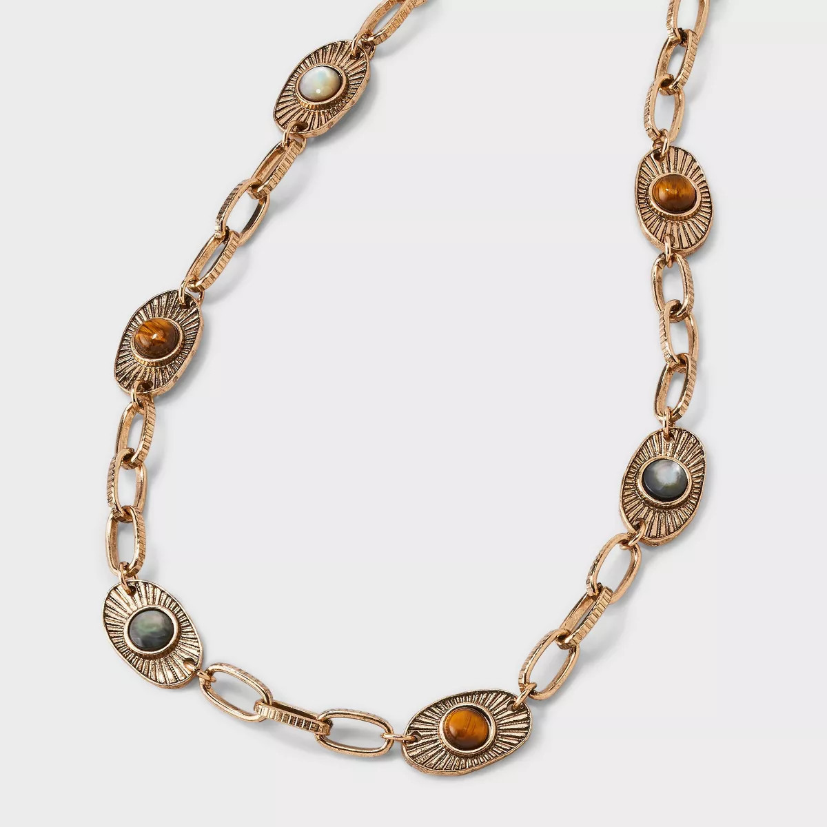 Eye Chainlink Station Necklace - Universal Thread™ Gold | Target