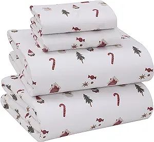 RUVANTI Flannel Sheets Queen Size - 100% Cotton Brushed Flannel Bed Sheet Sets - Deep Pockets 16 ... | Amazon (US)