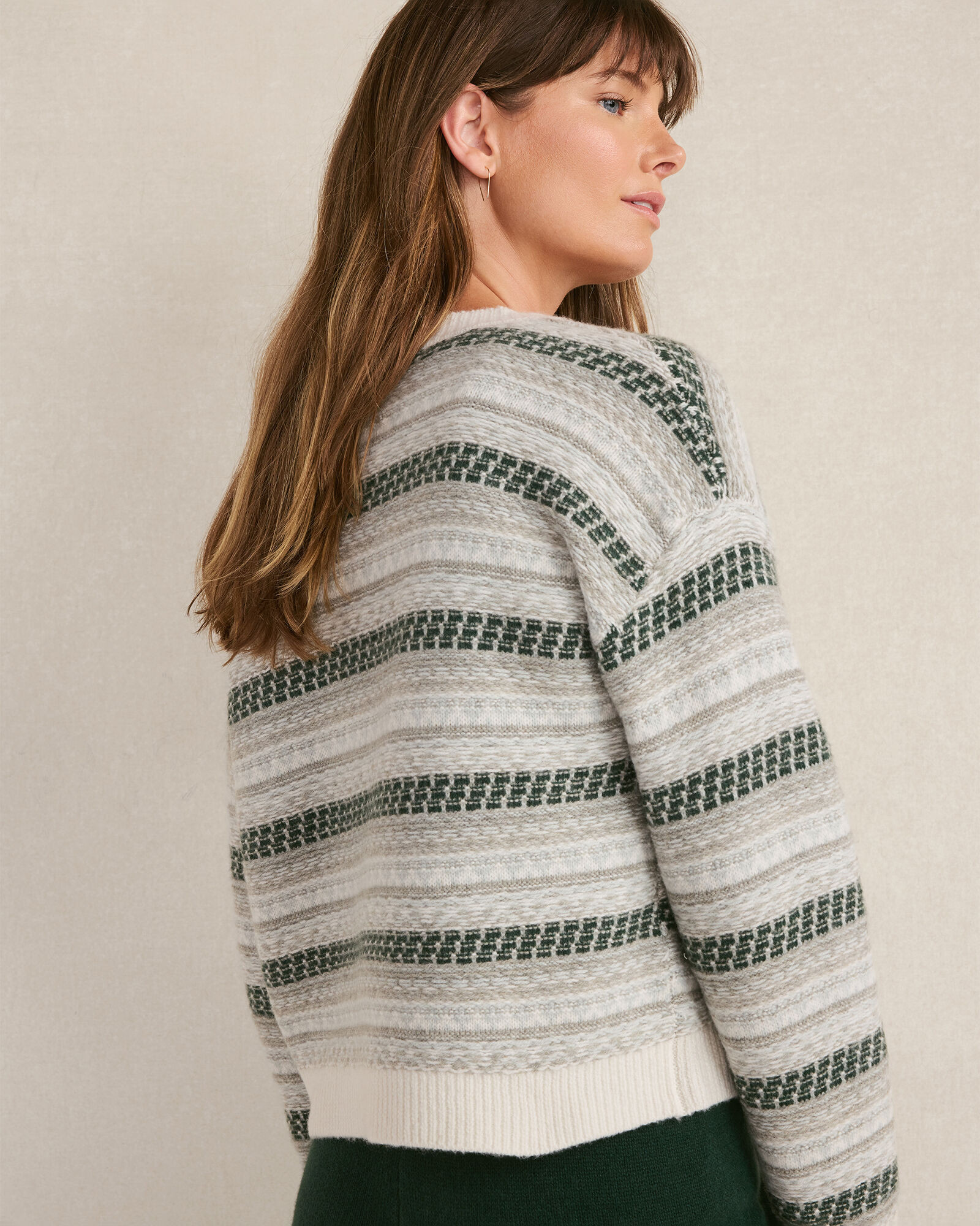 Wool Blend Fair Isle Cardigan | Haven Well Within